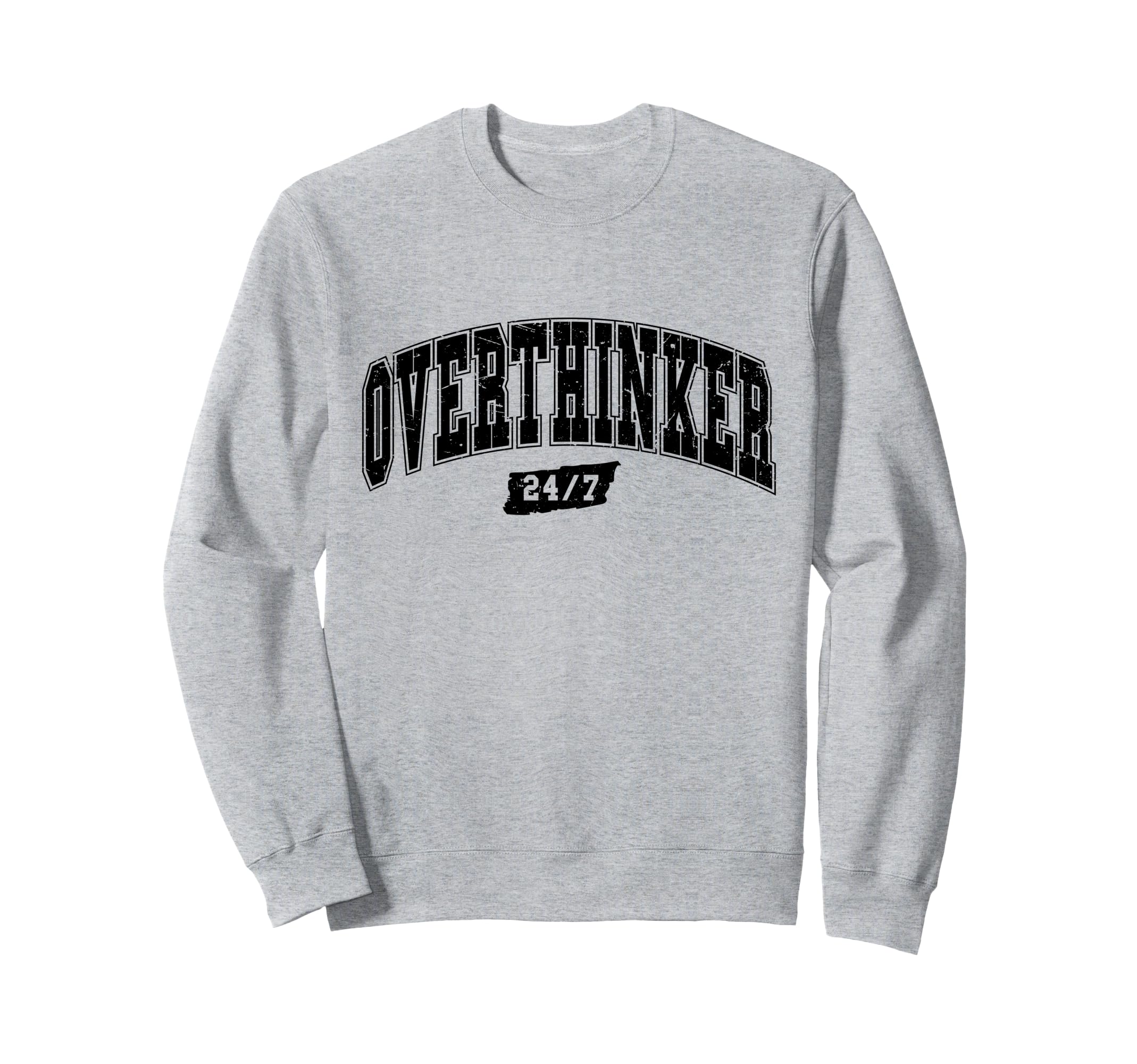 Overthinker Typography Self Care Sweatshirt - Novelty Apparel Unisex - T-Shirt, Sweatshirt, Hoodie