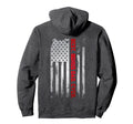 Best Bonus Dad Ever American Usa Flag Hoodie - Graphic Print Unisex - T-Shirt, Sweatshirt, Hoodie