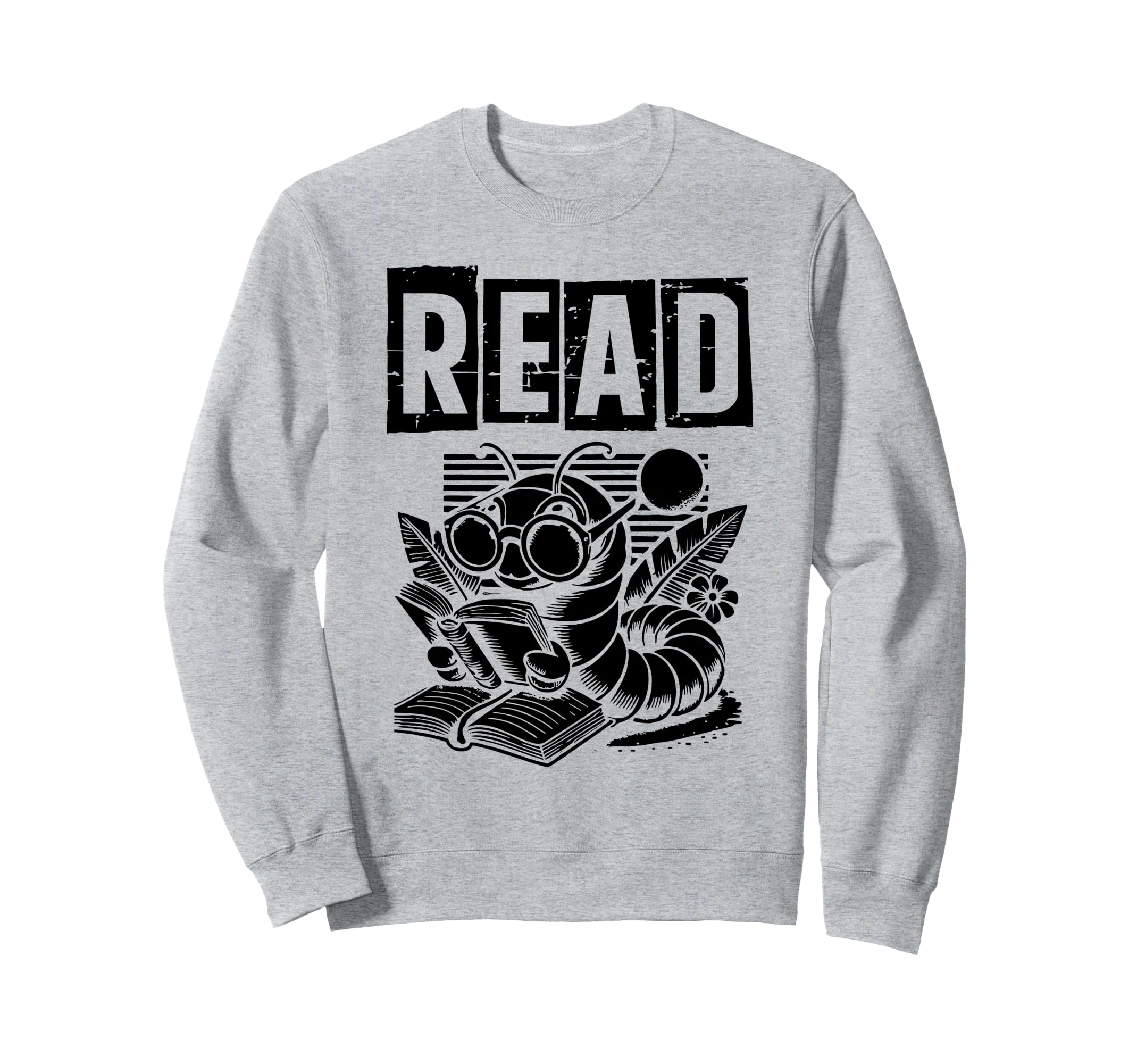 Read Bookworm Reading Library Book Sweatshirt - Novelty Apparel for Adults - T-Shirt, Sweatshirt, Hoodie