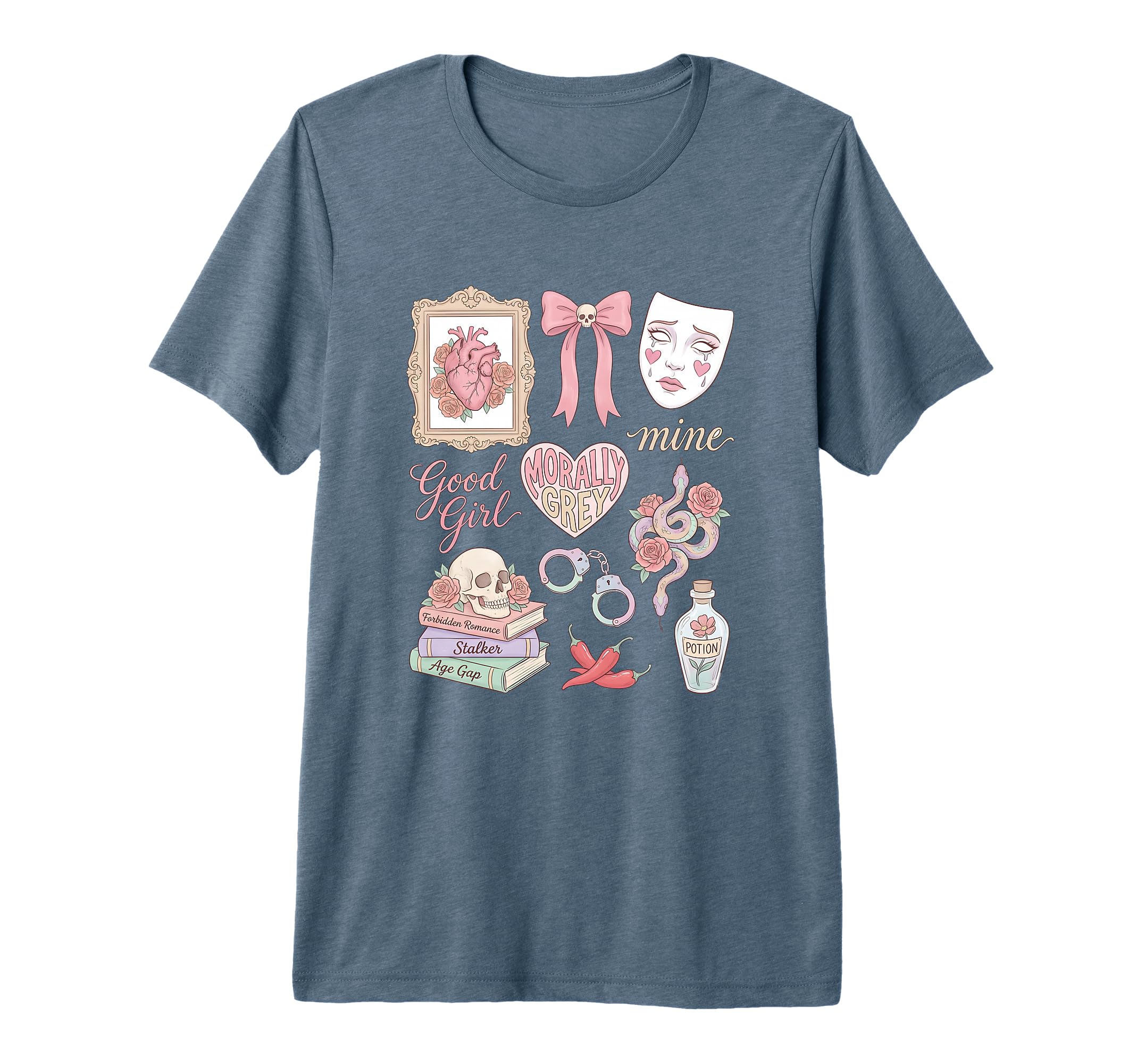 Morally Grey Romantasy Dark Romance T-Shirt - Custom Art Print Unisex - T-Shirt, Sweatshirt, Hoodie
