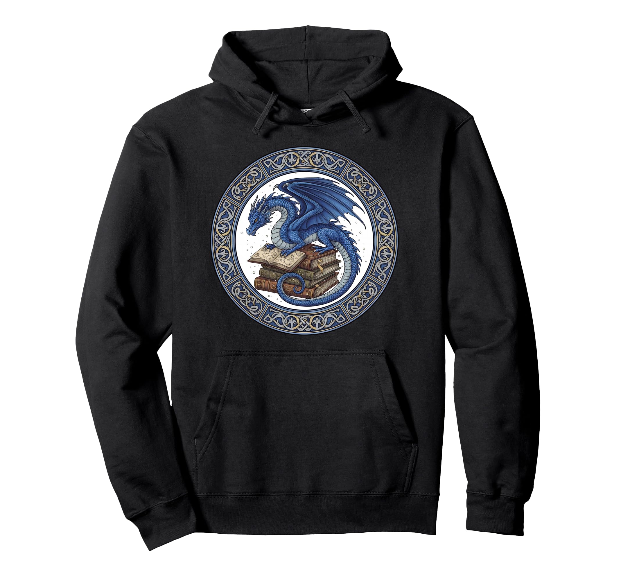 Book Lover Dragon Books Bookworm Hoodie - Aesthetic Graphic Men Women - T-Shirt, Sweatshirt, Hoodie