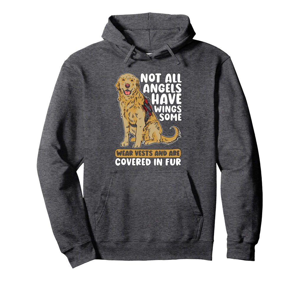 Not All Angels Have Wings Therapy Dog Hoodie - Streetwear Style for Adults - T-Shirt, Sweatshirt, Hoodie