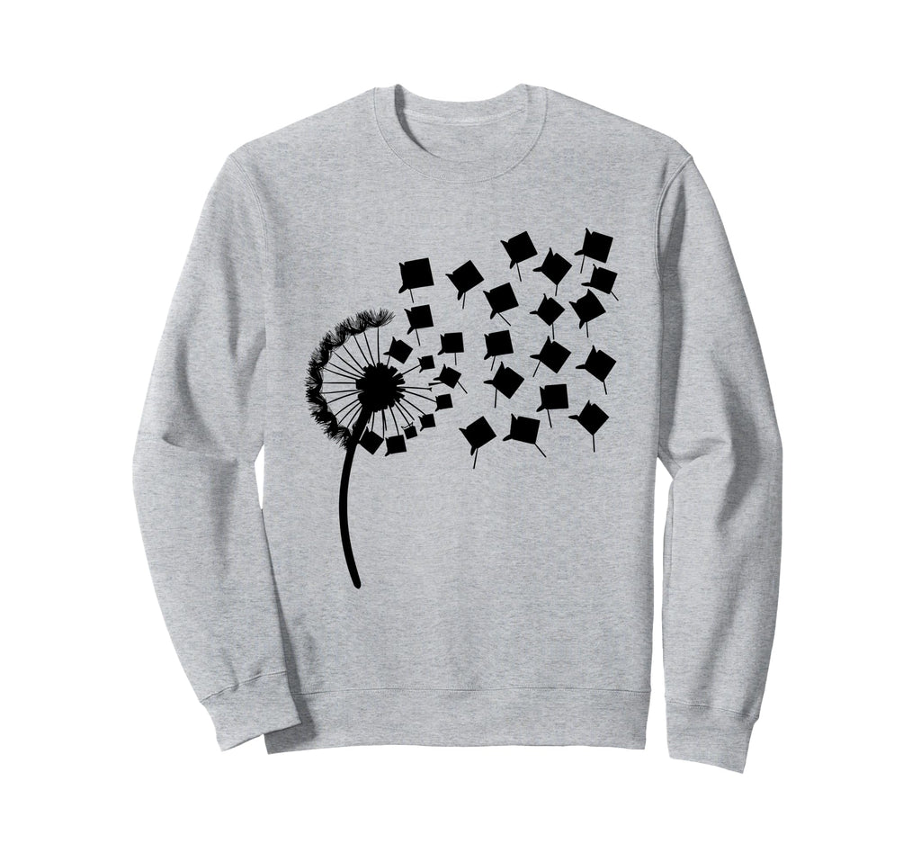Flower Books Library Book Reading Sweatshirt - Aesthetic Graphic Unisex - T-Shirt, Sweatshirt, Hoodie