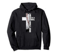 Baseball Cross Jesus Christian Sports Hoodie - Graphic Print Men Women - T-Shirt, Sweatshirt, Hoodie