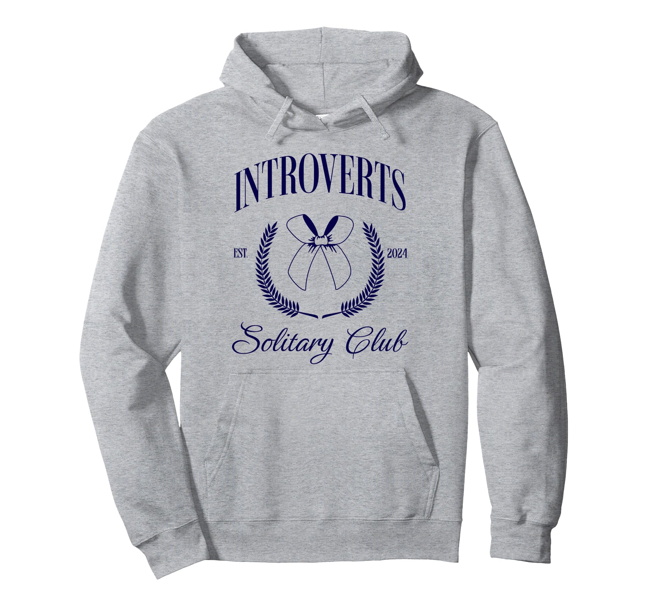 Introvert Social Solitary Club Funy Hoodie - Unique Graphic Men Women - T-Shirt, Sweatshirt, Hoodie