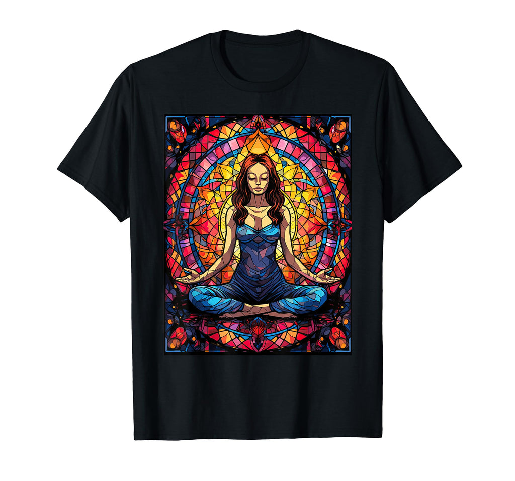 Spiritual Meditation Zen Yoga Stained T-Shirt - Custom Art Print Unisex - T-Shirt, Sweatshirt, Hoodie