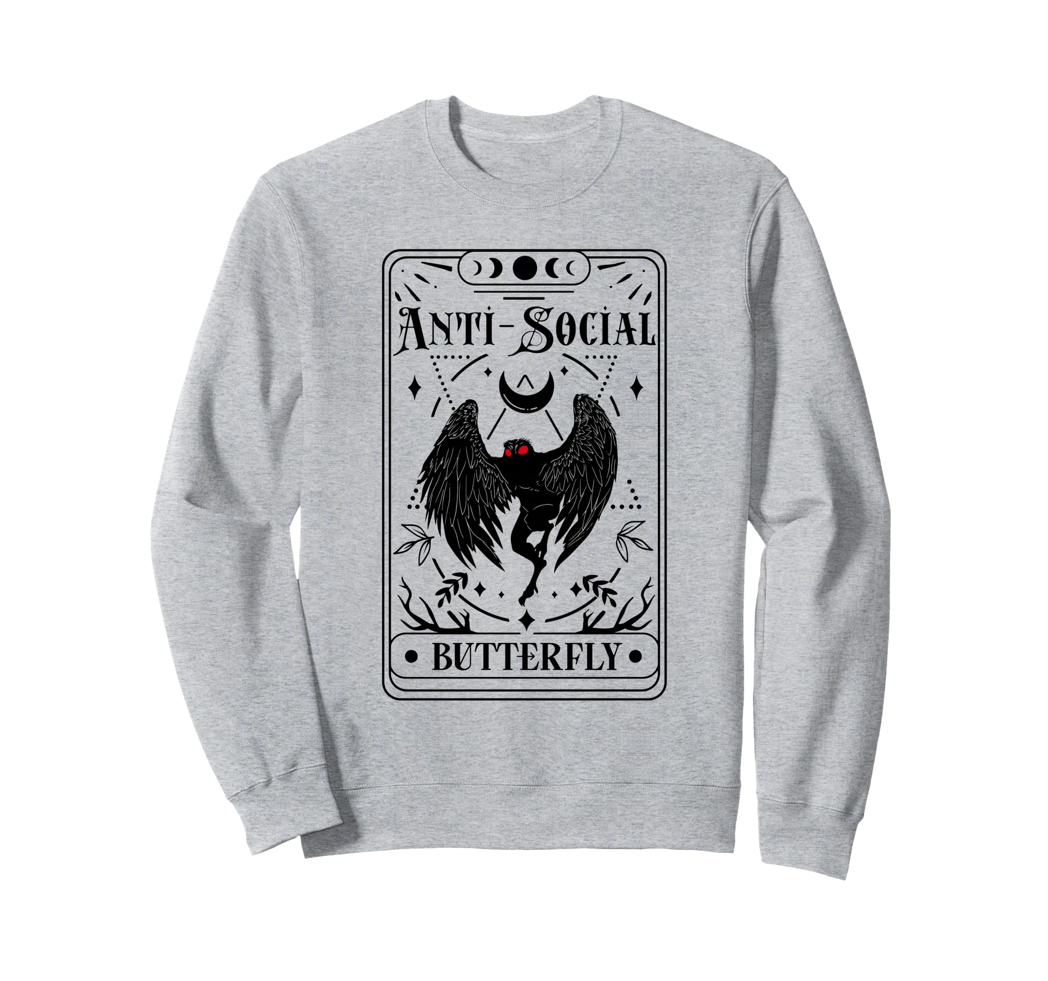 Introvert Emporium Mothman Tarot Sweatshirt - Fun Novelty Design Unisex - T-Shirt, Sweatshirt, Hoodie