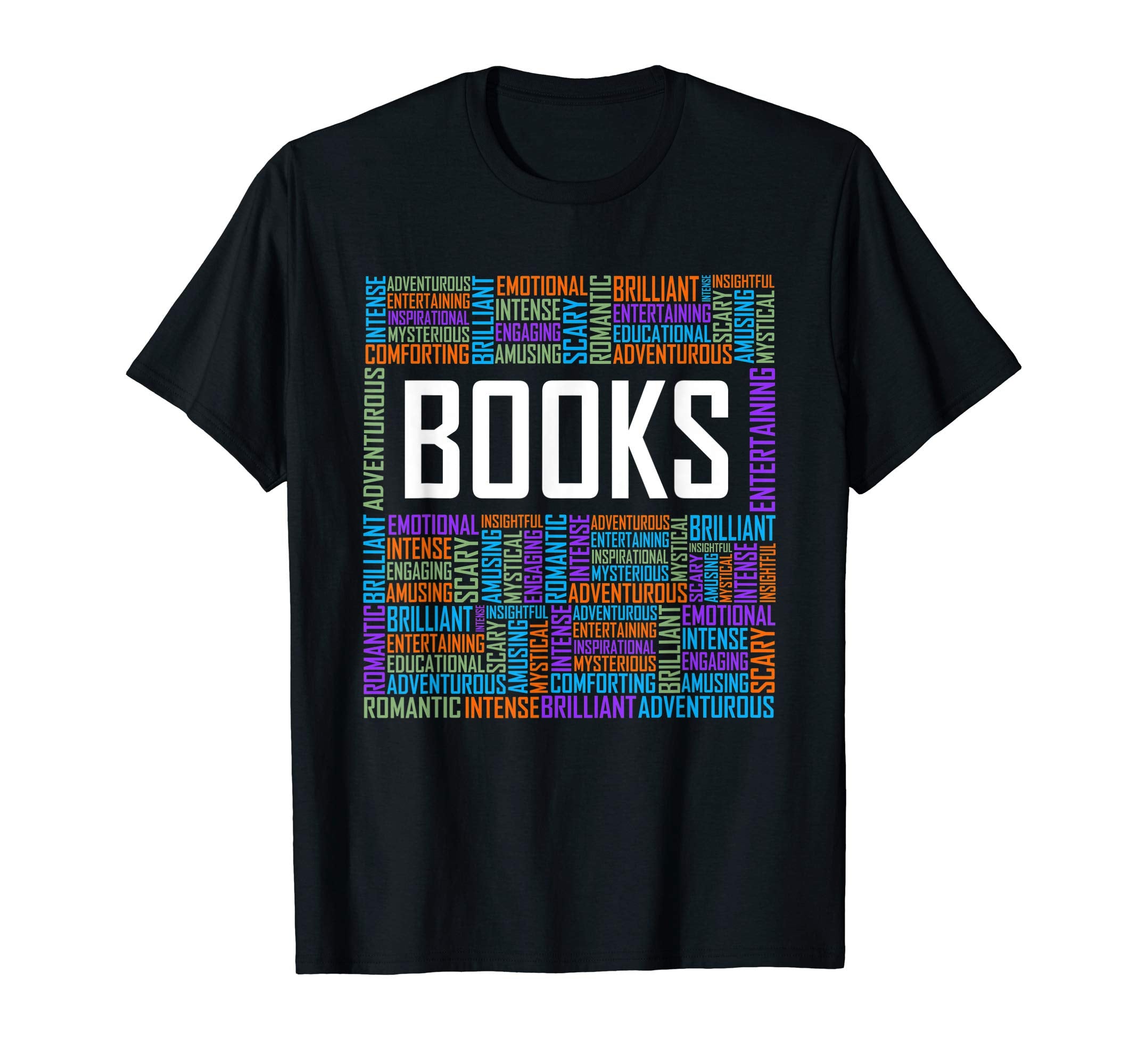 Book Lover Words Gift Bookworm Gifts T-Shirt - Novelty Apparel for Adults - T-Shirt, Sweatshirt, Hoodie