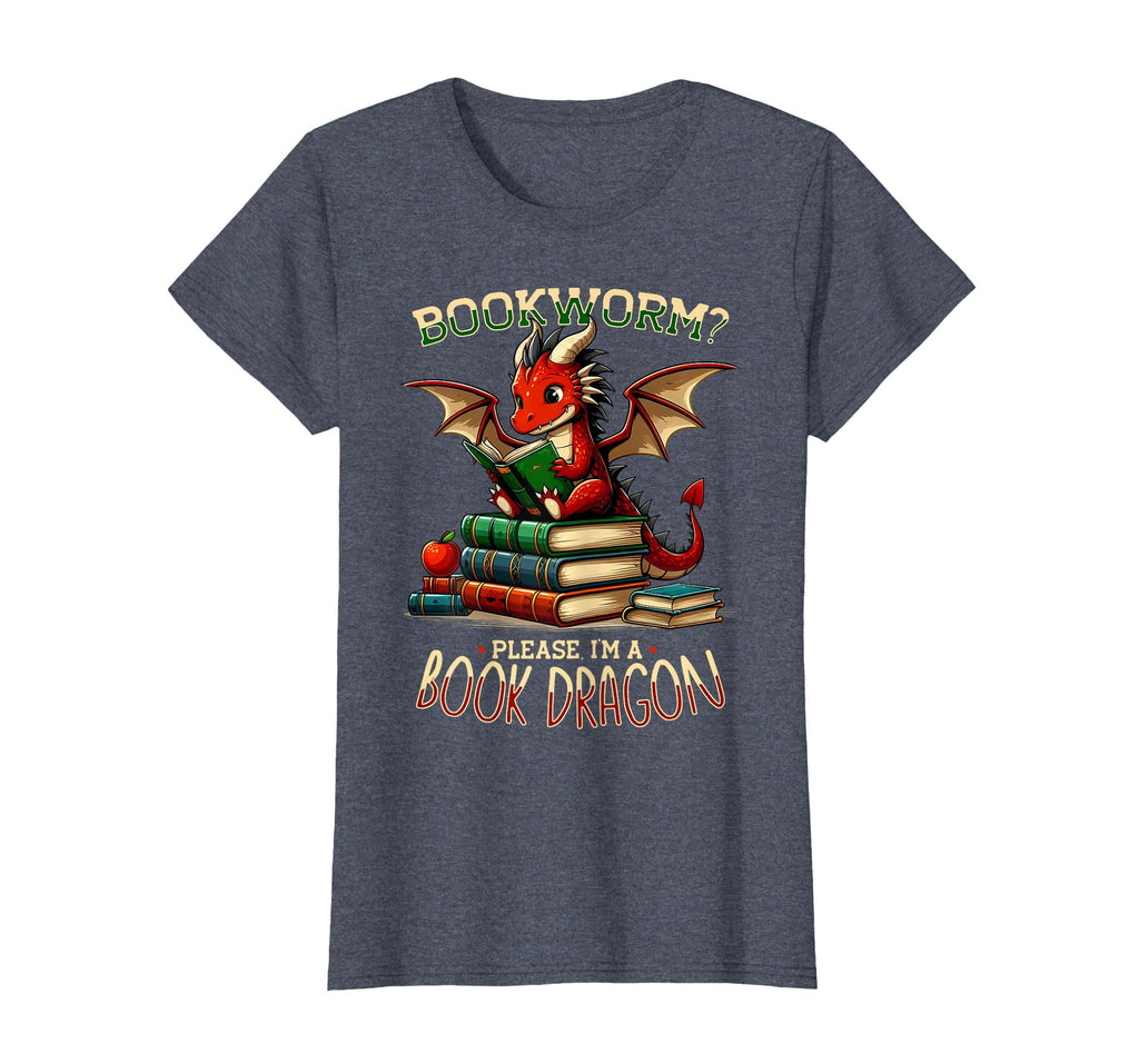 Im Book Dragon Literature Reading T-Shirt - Aesthetic Graphic for Adults - T-Shirt, Sweatshirt, Hoodie