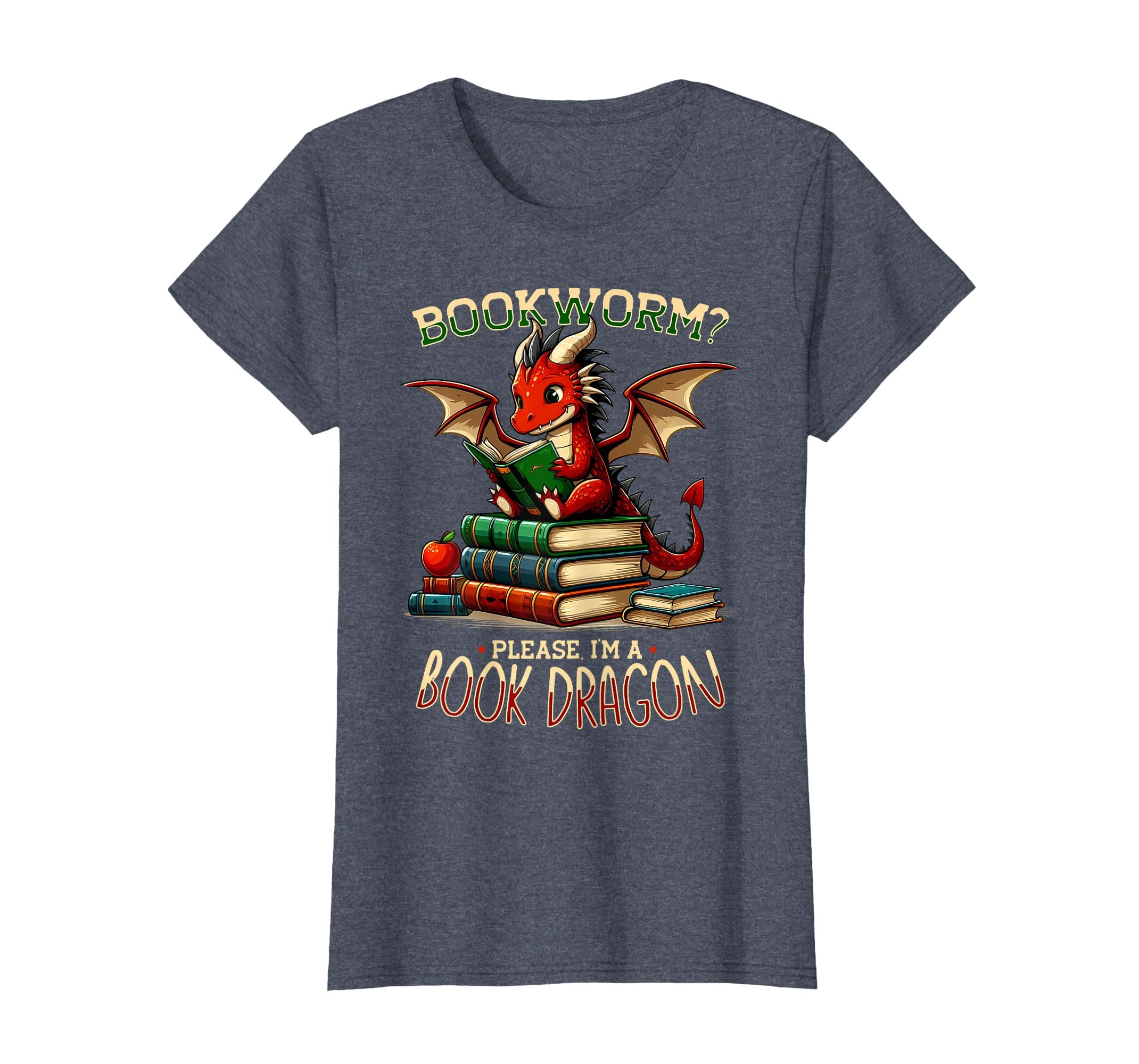 Im Book Dragon Literature Reading T-Shirt - Aesthetic Graphic for Adults - T-Shirt, Sweatshirt, Hoodie