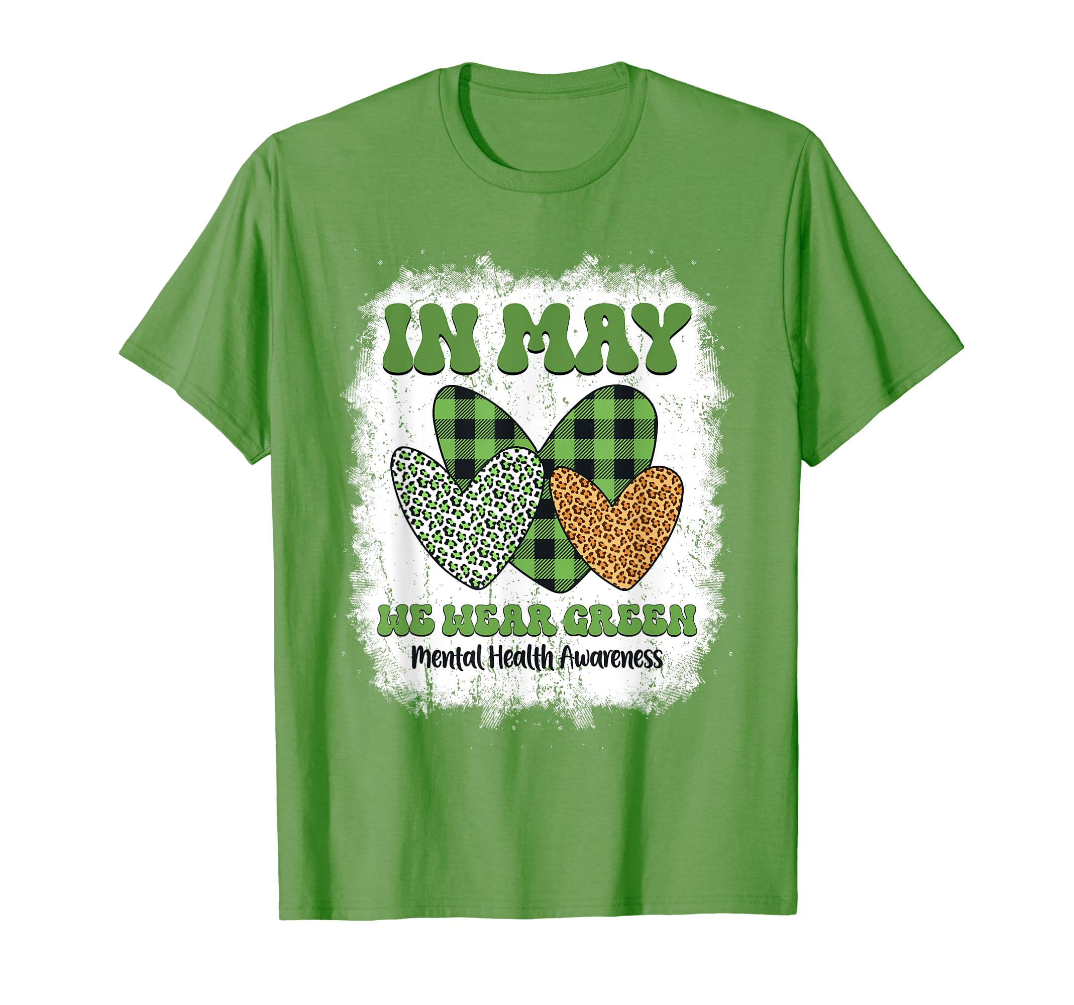 Green Leopard May We Wear Green Mental T-Shirt - Aesthetic Graphic Unisex - T-Shirt, Sweatshirt, Hoodie
