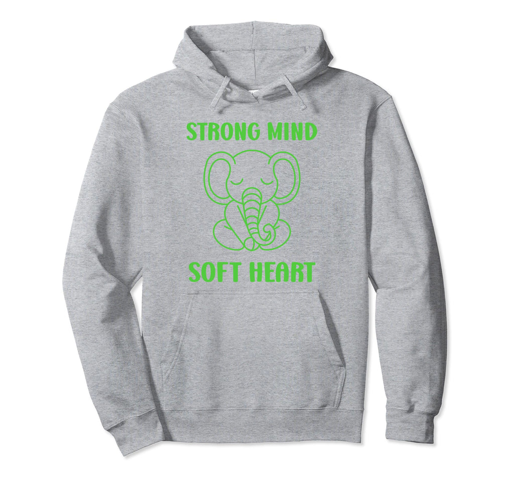 Animal Strong Mind Soft Heart Mental Hoodie - Aesthetic Graphic Men Women - T-Shirt, Sweatshirt, Hoodie