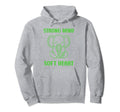 Animal Strong Mind Soft Heart Mental Hoodie - Aesthetic Graphic Men Women - T-Shirt, Sweatshirt, Hoodie