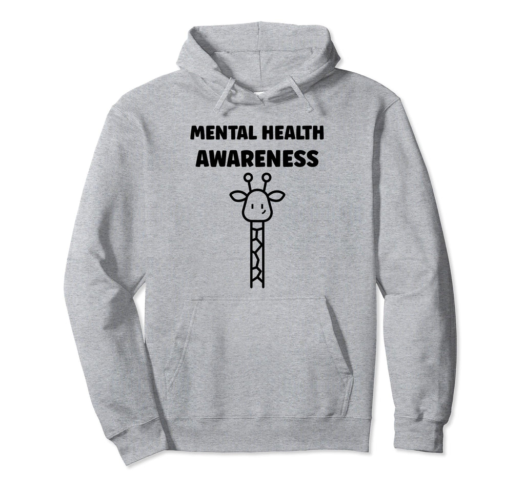Giraffe Brain Illness Animal Mental Hoodie - Trendy Graphic for Adults - T-Shirt, Sweatshirt, Hoodie
