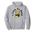 Bookworm Reading Gift Nerd Glasses Hoodie - Aesthetic Graphic for Adults - T-Shirt, Sweatshirt, Hoodie