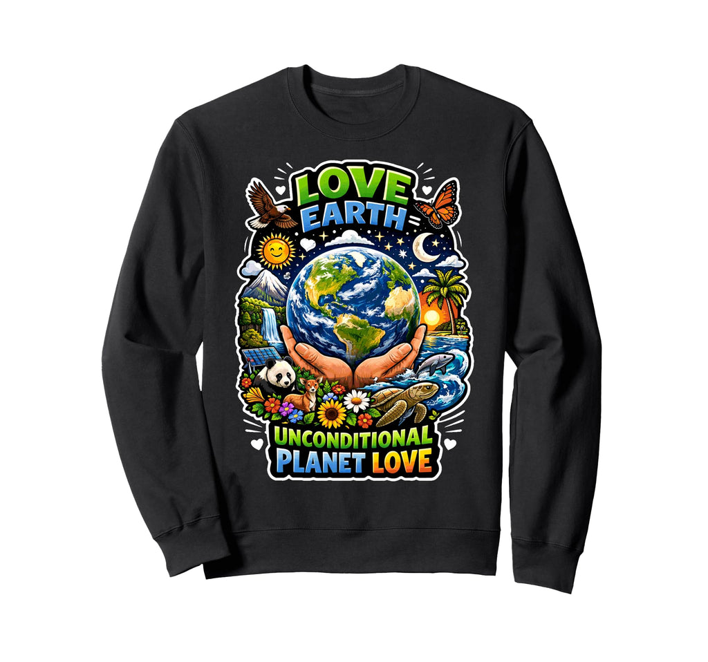 Earth Day Love Nature Animals Sweatshirt - Novelty Apparel Men Women - T-Shirt, Sweatshirt, Hoodie