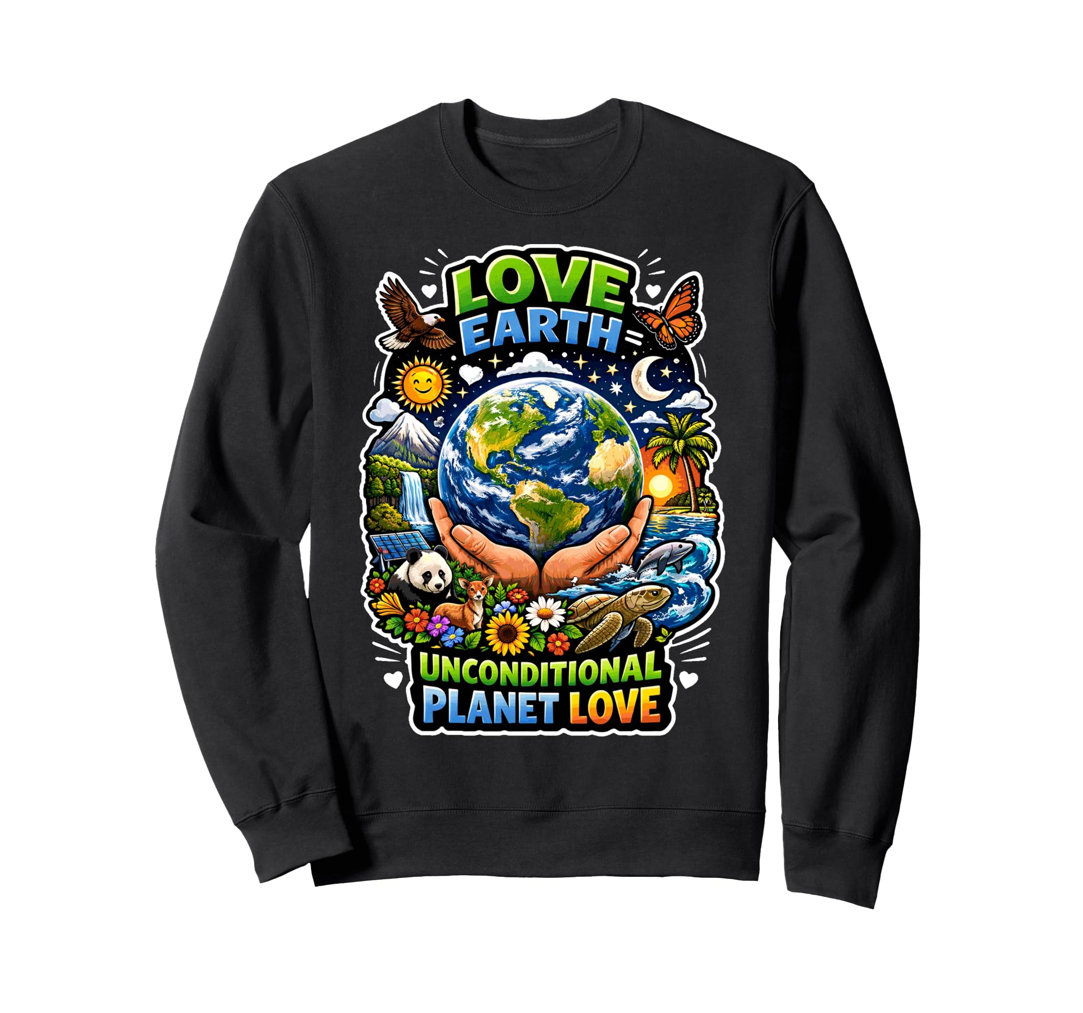 Earth Day Love Nature Animals Sweatshirt - Novelty Apparel Men Women - T-Shirt, Sweatshirt, Hoodie