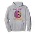 End Stigma Depression Anxiety Mental Health Hoodie - Unique Graphic Unisex - T-Shirt, Sweatshirt, Hoodie