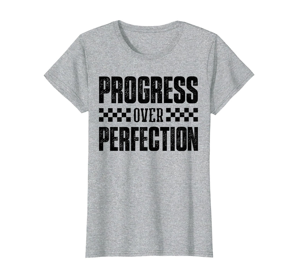 Motivational Teacher Distressed Progress T-Shirt - Graphic Print Men Women - T-Shirt, Sweatshirt, Hoodie