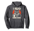 I Read Banned Books Bookworm Cat Lover Hoodie - Unique Graphic for Adults - T-Shirt, Sweatshirt, Hoodie