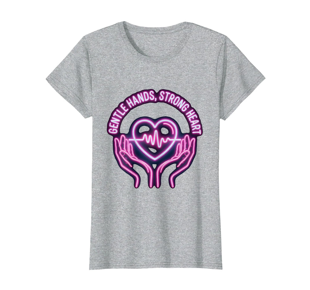 Gentle Hands Strong Heart Hospice Nurse T-Shirt - Graphic Print for Adults - T-Shirt, Sweatshirt, Hoodie