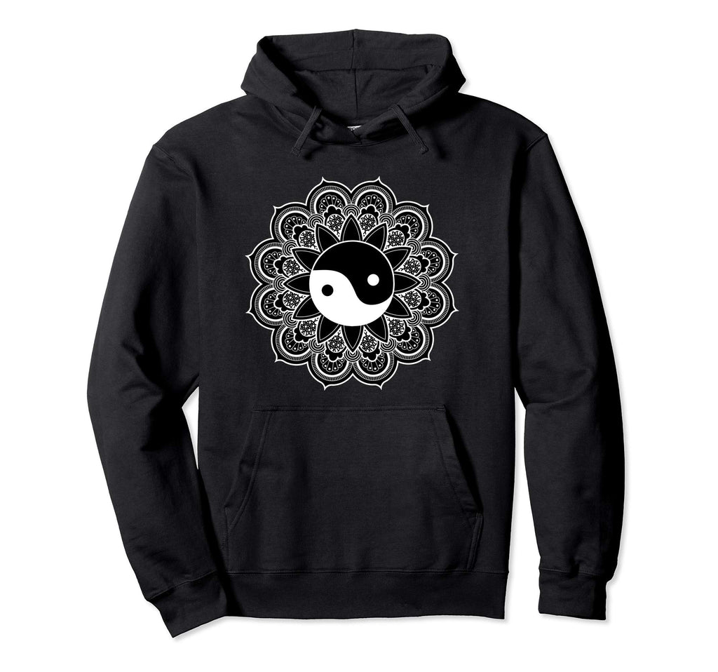 Yin Yang Mandala Art Taoism Hoodie - Casual Everyday Wear for Adults - T-Shirt, Sweatshirt, Hoodie