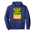 Therapy Dog Training Both Sides Womens Hoodie - Novelty Apparel for Adults - T-Shirt, Sweatshirt, Hoodie