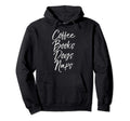 Funny Dog Lover Gift Book Lovers Coffee Hoodie - Trendy Graphic Men Women - T-Shirt, Sweatshirt, Hoodie
