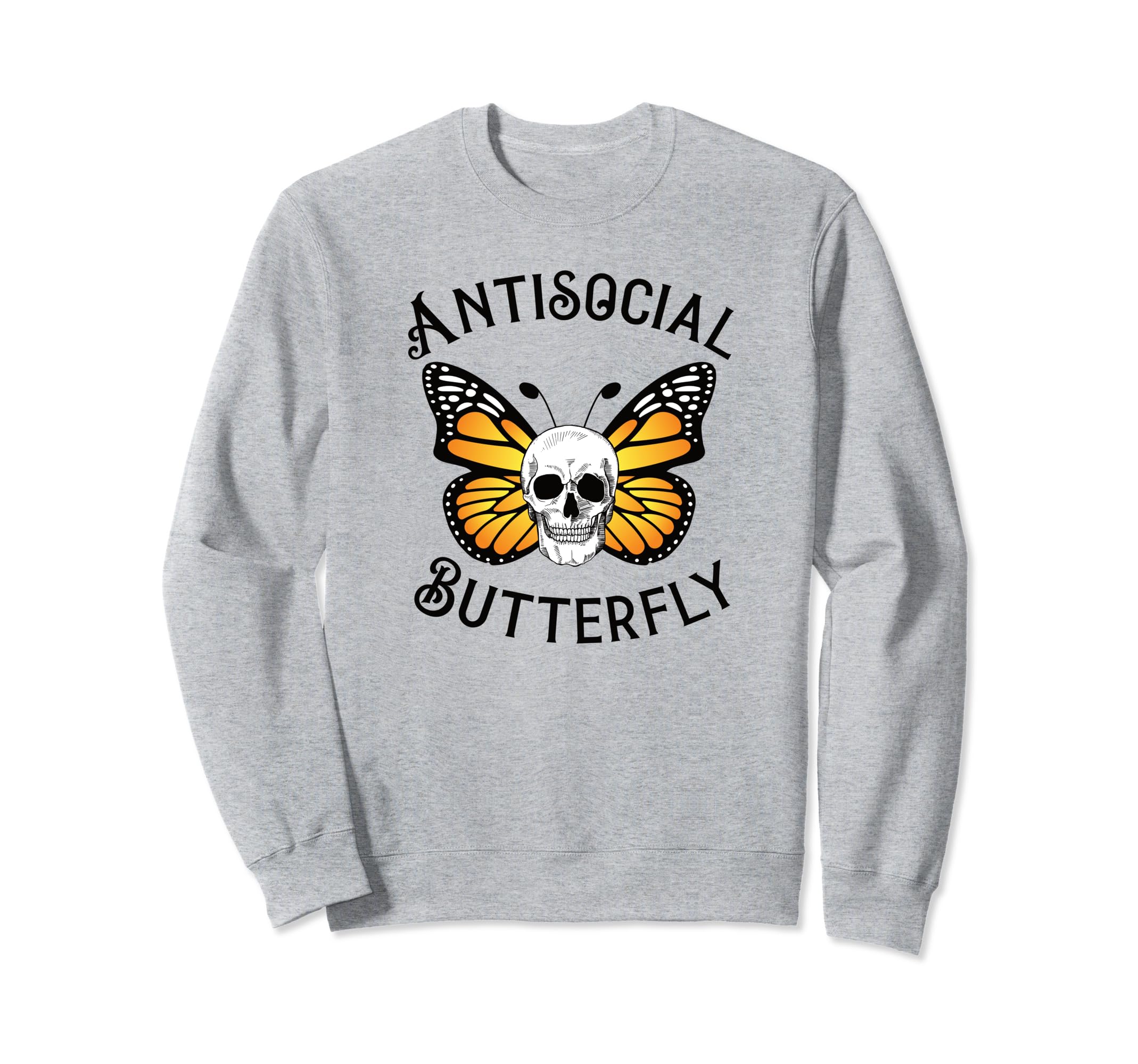 Antisocial Butterfly Introvert Sweatshirt - Custom Art Print Unisex - T-Shirt, Sweatshirt, Hoodie