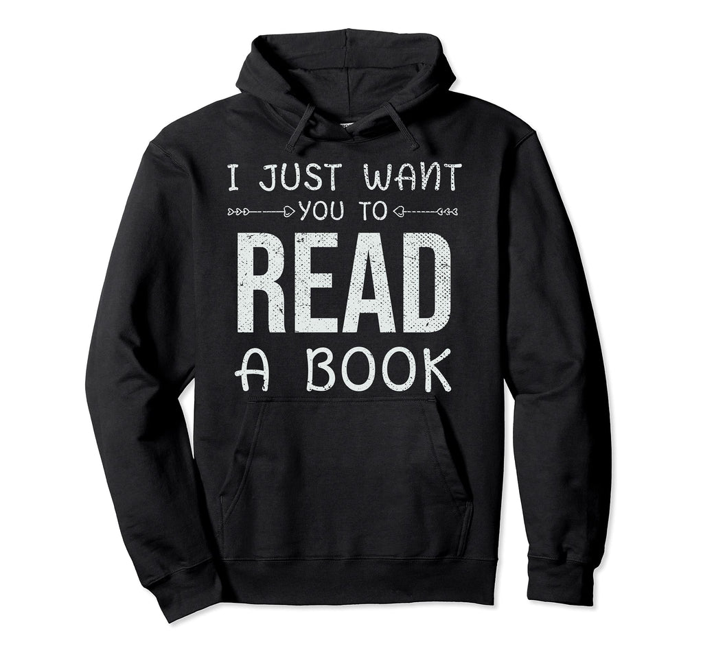 Funny Library Geek Bibliophile Bookworm Hoodie - Fun Novelty Design Unisex - T-Shirt, Sweatshirt, Hoodie