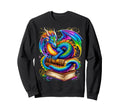 Dragons Books Dragon Reading Book Sweatshirt - Streetwear Style Men Women - T-Shirt, Sweatshirt, Hoodie