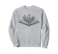 Floral Flower Book Reading Bookworm Sweatshirt - Custom Art Print Unisex - T-Shirt, Sweatshirt, Hoodie