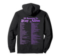 99 Reasons To Stay Alive Mental Health Hoodie - Graphic Print for Adults - T-Shirt, Sweatshirt, Hoodie