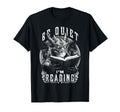 Be Quiet Im Reading Funny Gothic T-Shirt - Minimalist Print for Adults - T-Shirt, Sweatshirt, Hoodie