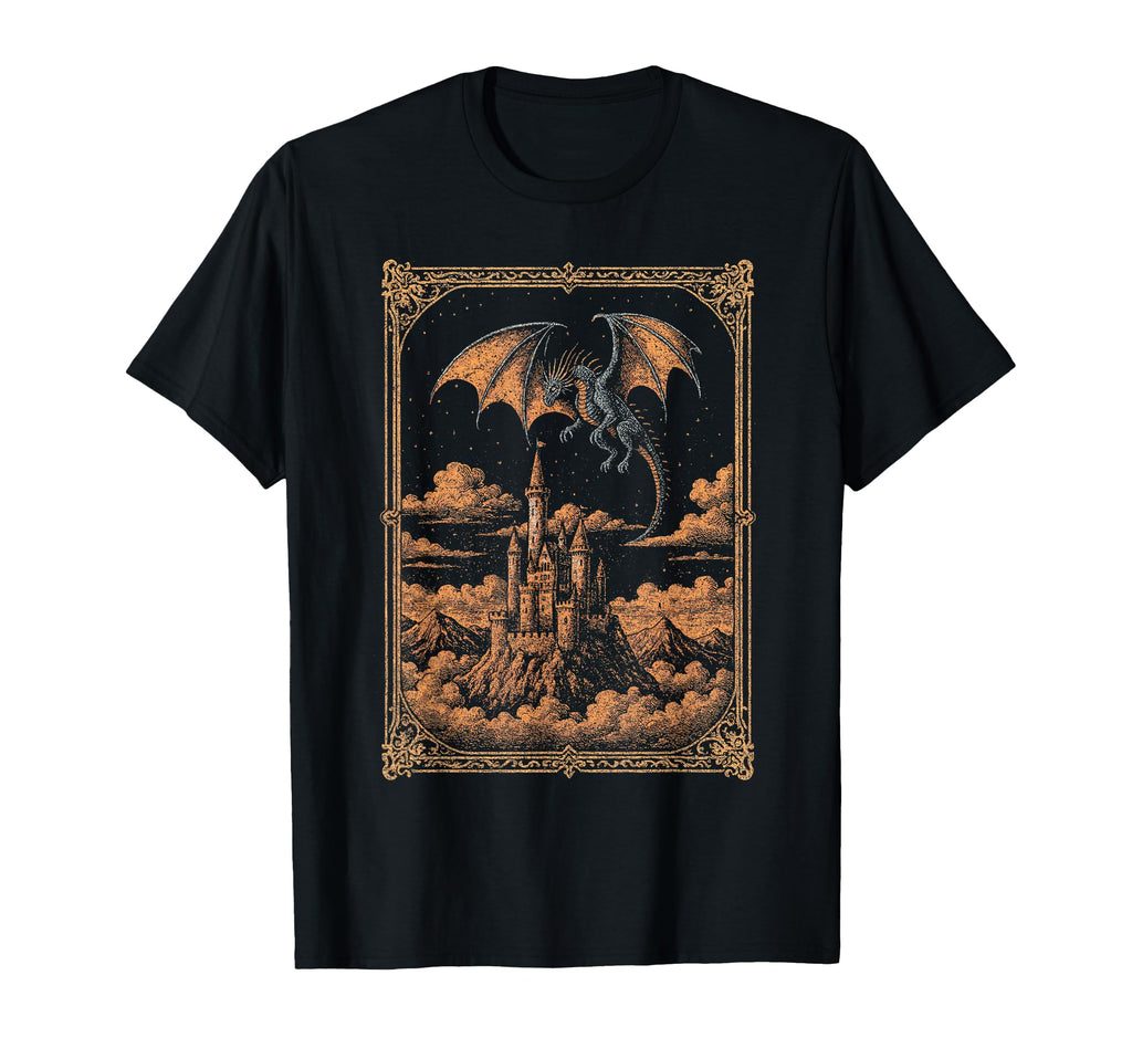Dragon Mystical Romance Reading Book T-Shirt - Trendy Graphic for Adults - T-Shirt, Sweatshirt, Hoodie