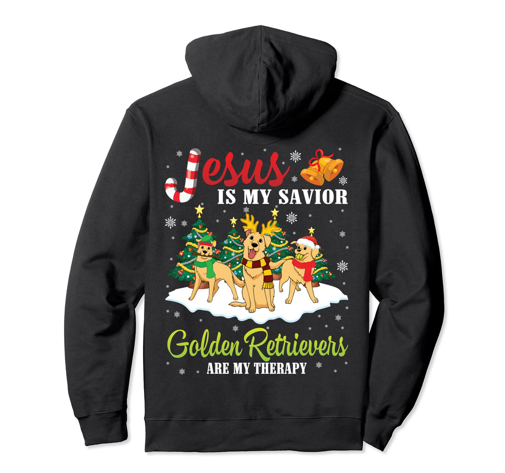 Jesus Is My Savior Golden Retrievers Are Hoodie - Unique Graphic Men Women - T-Shirt, Sweatshirt, Hoodie