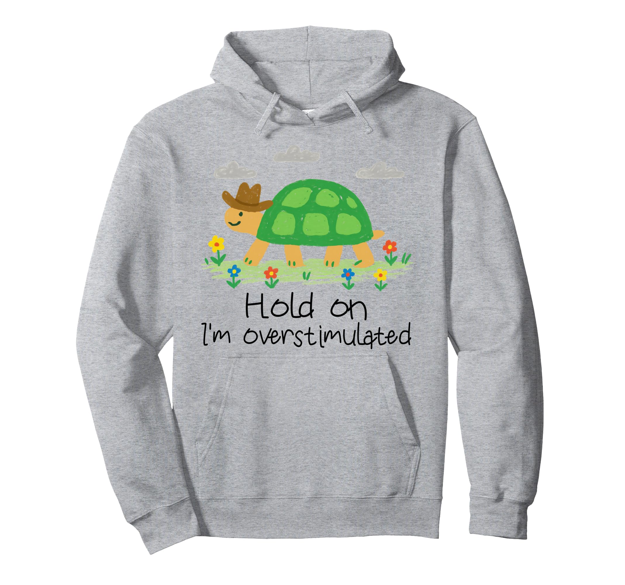 Sarcastic Tortoise Drawing Hold Im Hoodie - Minimalist Print Unisex - T-Shirt, Sweatshirt, Hoodie