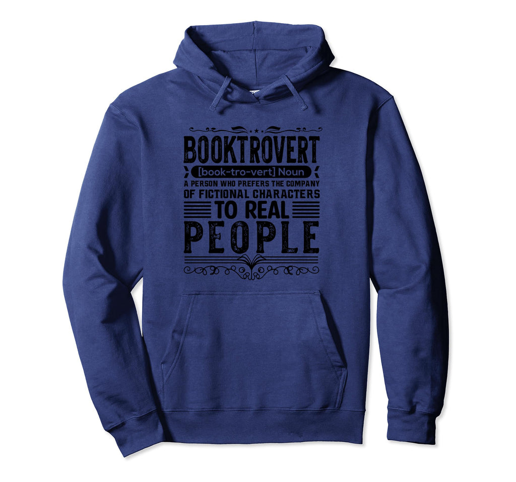 Booktrovert Definition Funny Book Lovers Hoodie - Unique Graphic Unisex - T-Shirt, Sweatshirt, Hoodie