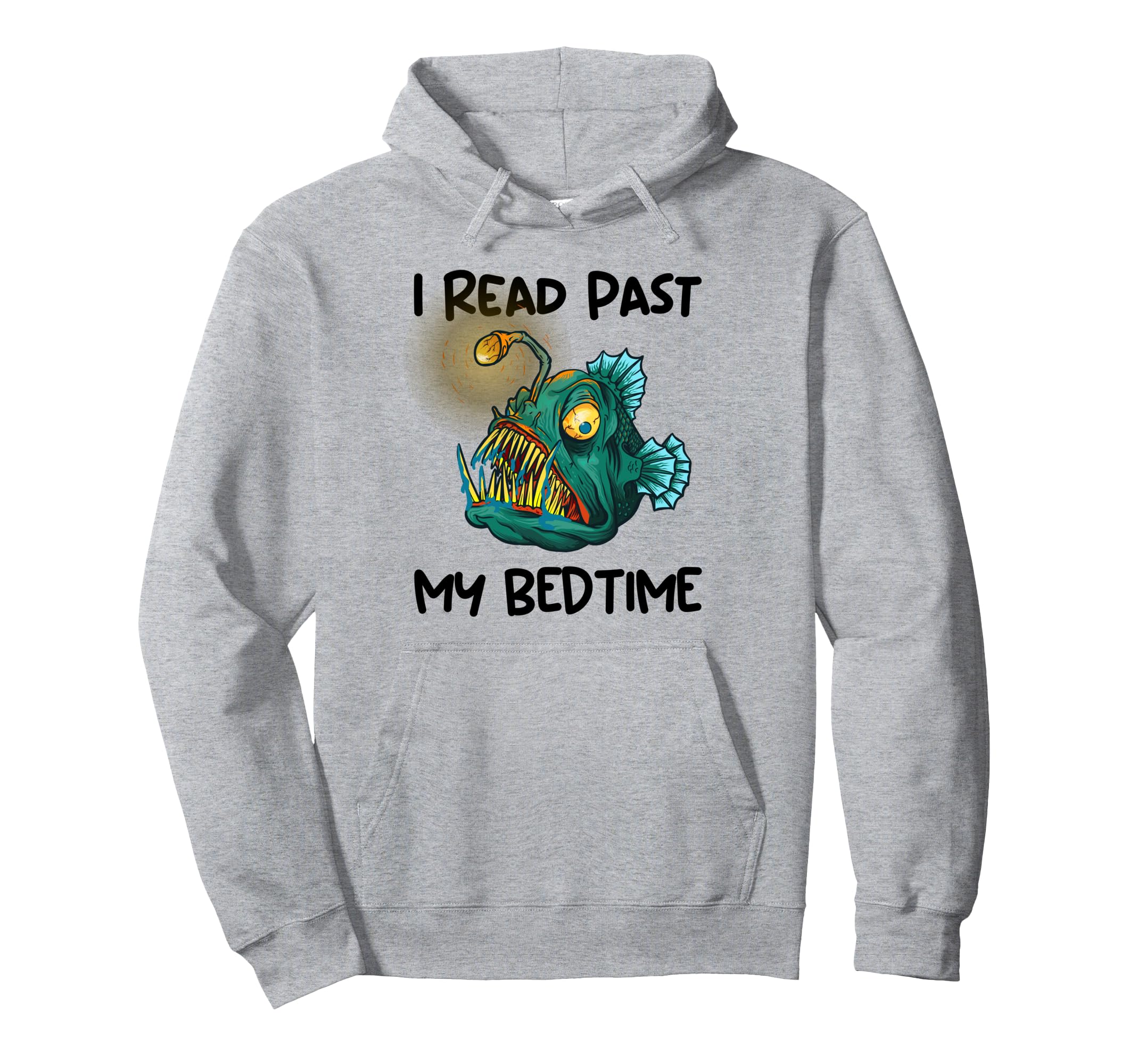 I Read Past My Bedtime Bookish Bookworm Book Hoodie - Graphic Print Unisex - T-Shirt, Sweatshirt, Hoodie