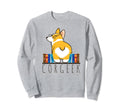 Corgeek Funny Corgi Dog Mom Book Sweatshirt - Fun Novelty Design Men Women - T-Shirt, Sweatshirt, Hoodie