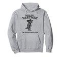 Hold Partner Im Overstimulated Cowboy Hoodie - Minimalist Print Unisex - T-Shirt, Sweatshirt, Hoodie