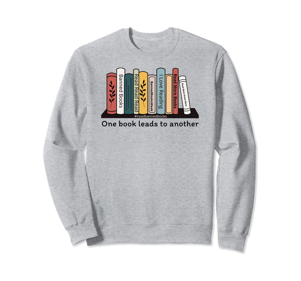 Banned Books Reading One Book Sweatshirt - Custom Art Print for Adults - T-Shirt, Sweatshirt, Hoodie