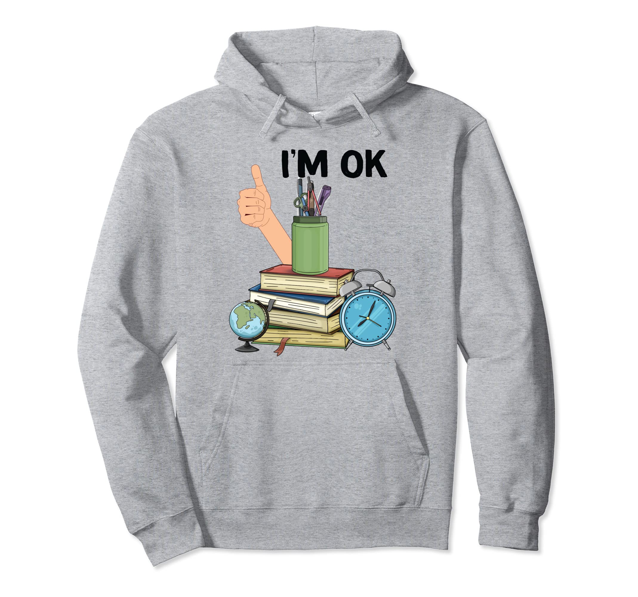 Book Lovers Im Ok National Book Lovers Day Hoodie - Trendy Graphic Unisex - T-Shirt, Sweatshirt, Hoodie