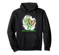 Peace Love Cure Bleached Mental Hoodie - Aesthetic Graphic for Adults - T-Shirt, Sweatshirt, Hoodie