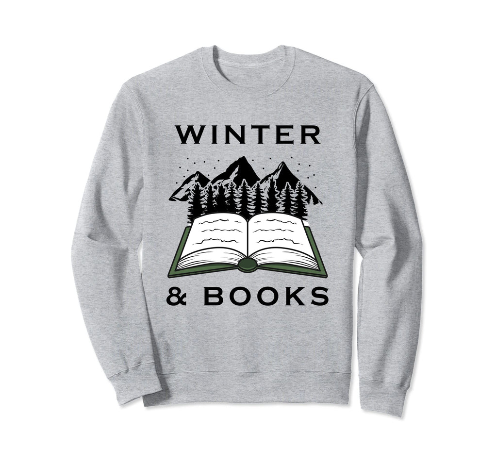 Cozy Winter Days Books Reading Sweatshirt - Minimalist Print for Adults - T-Shirt, Sweatshirt, Hoodie
