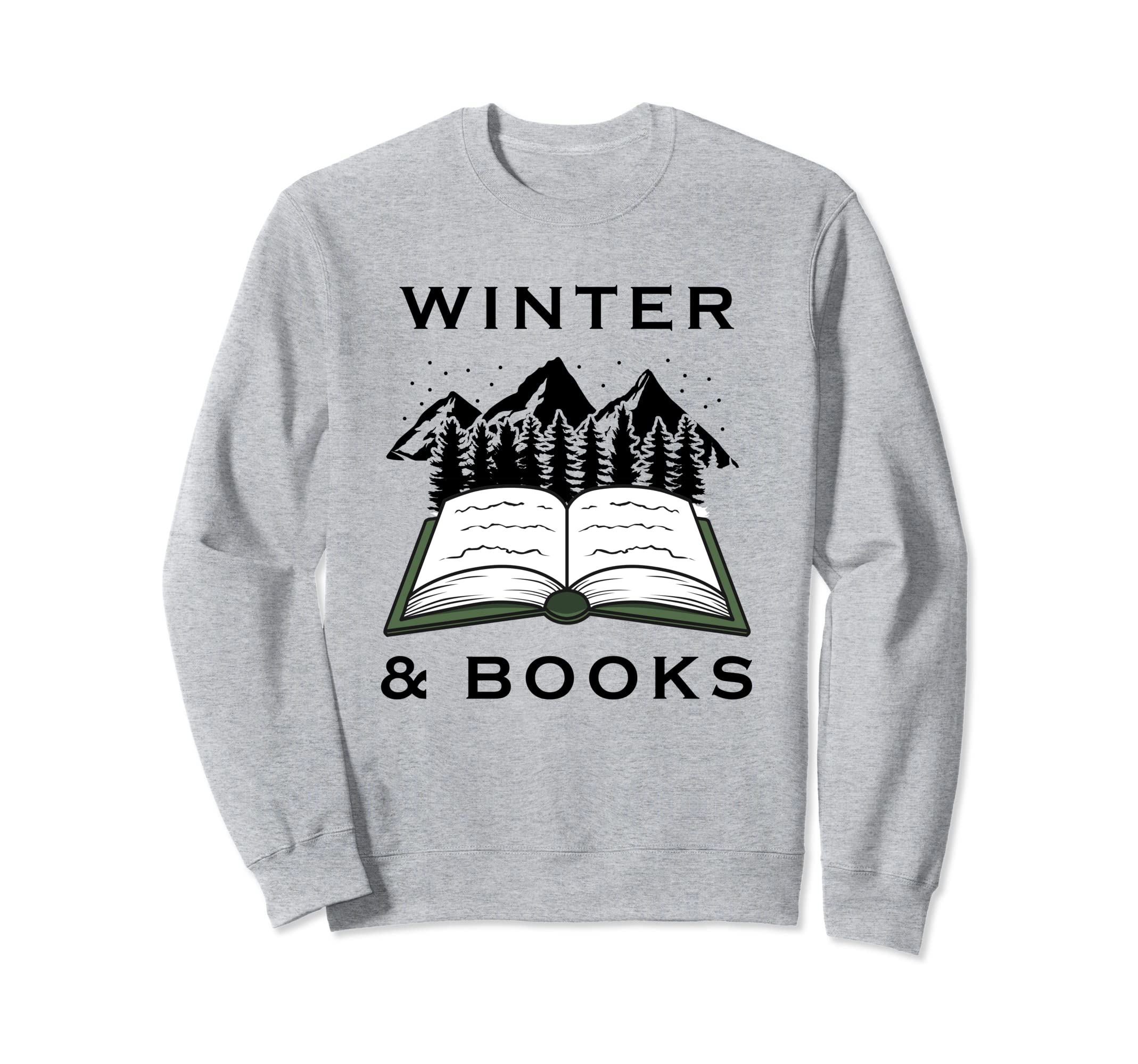 Cozy Winter Days Books Reading Sweatshirt - Minimalist Print for Adults - T-Shirt, Sweatshirt, Hoodie