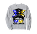 Cheer Mother Mama Blue Gold Sweatshirt - Fun Novelty Design Unisex - T-Shirt, Sweatshirt, Hoodie