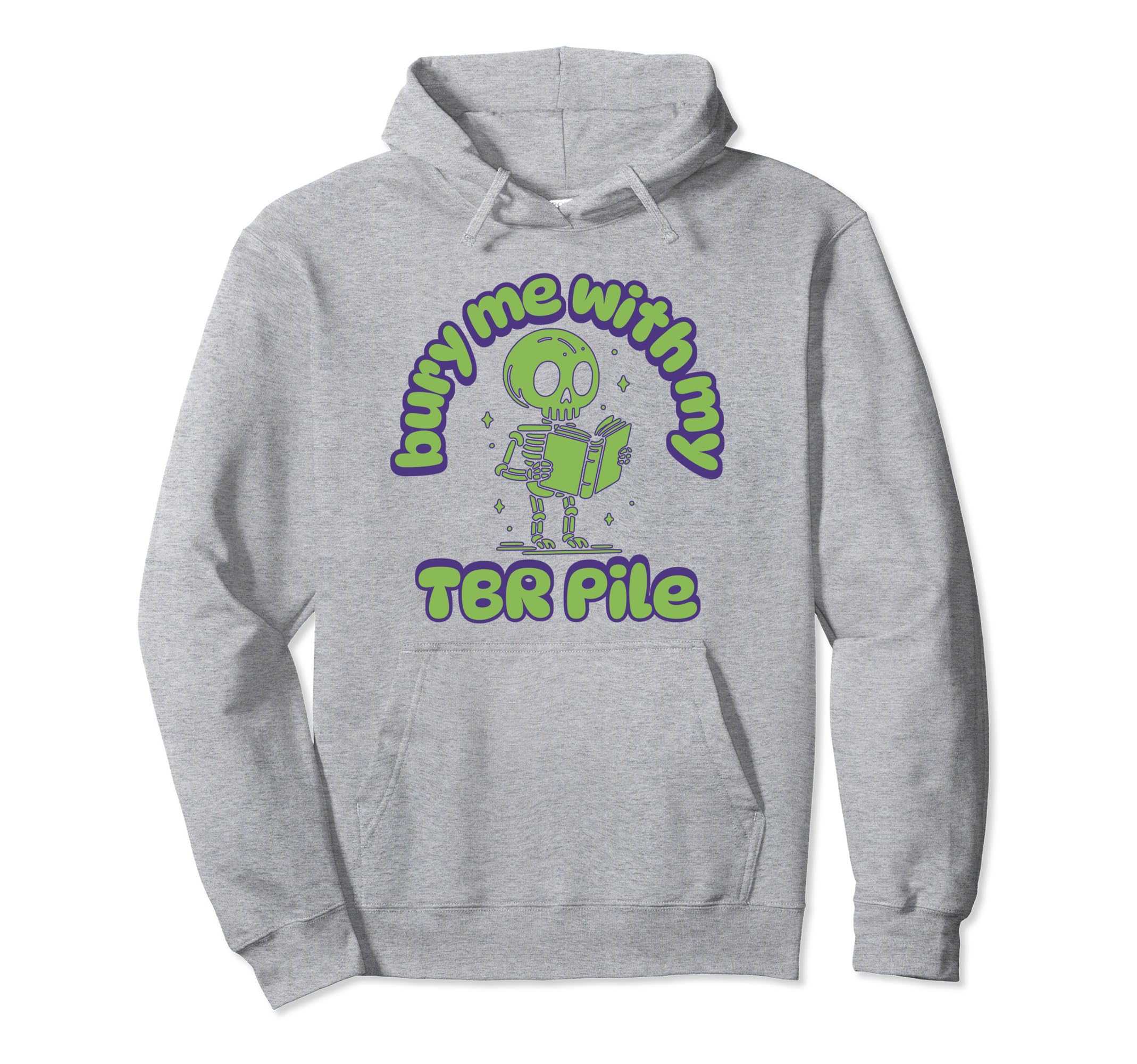 Funny Death Tbr To Be Read Pile Hoodie - Custom Art Print Men Women - T-Shirt, Sweatshirt, Hoodie