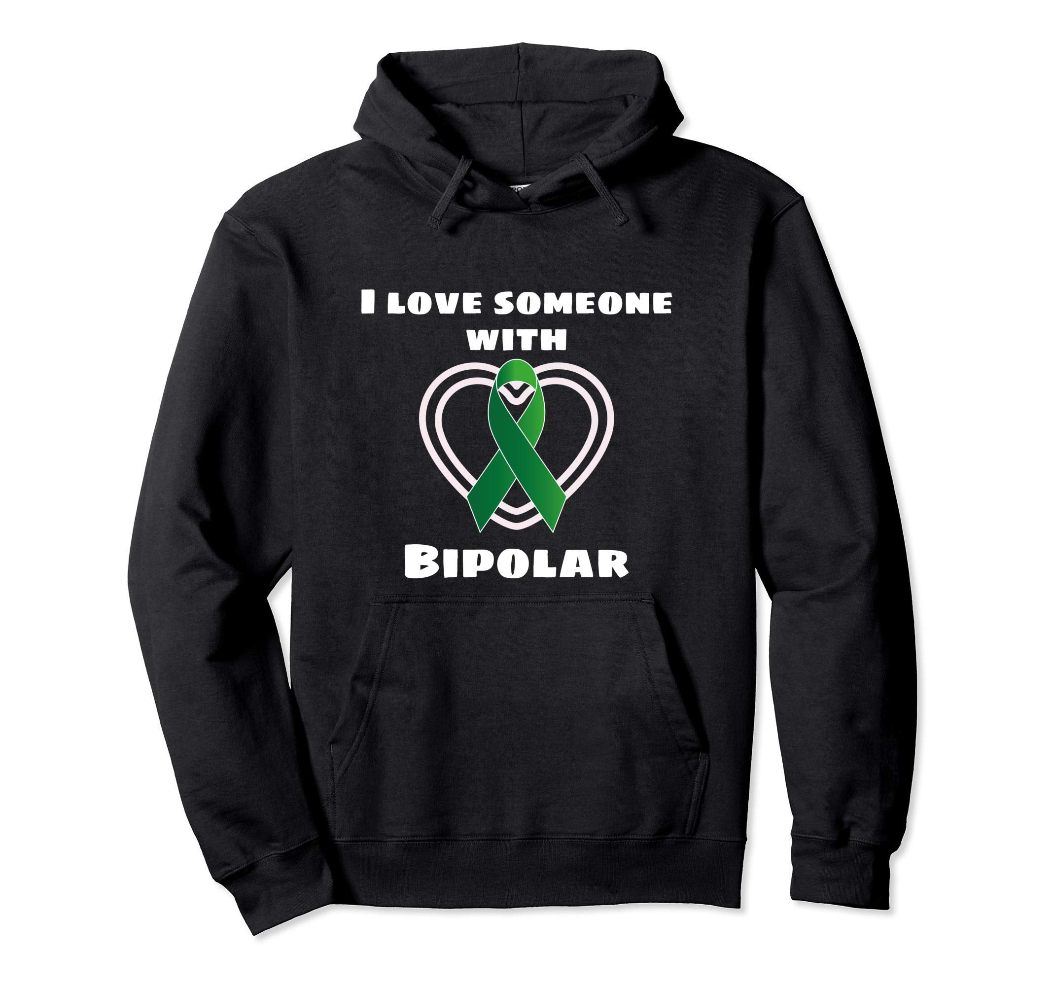 Bipolar Awareness I Love Someone Hoodie - Minimalist Print for Adults - T-Shirt, Sweatshirt, Hoodie