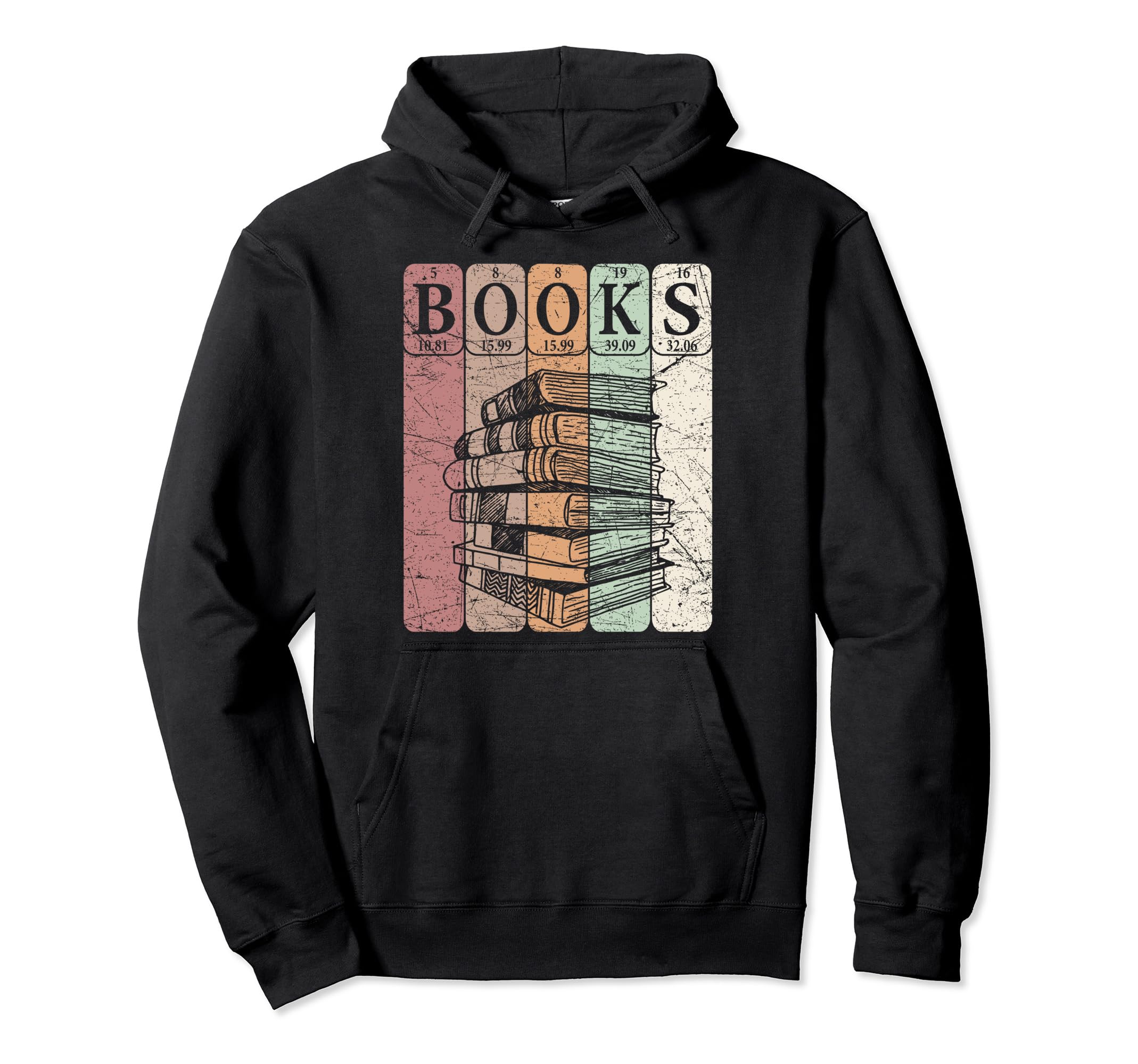 Book Reader Periodic Table Elements Nerd Hoodie - Trendy Graphic Unisex - T-Shirt, Sweatshirt, Hoodie